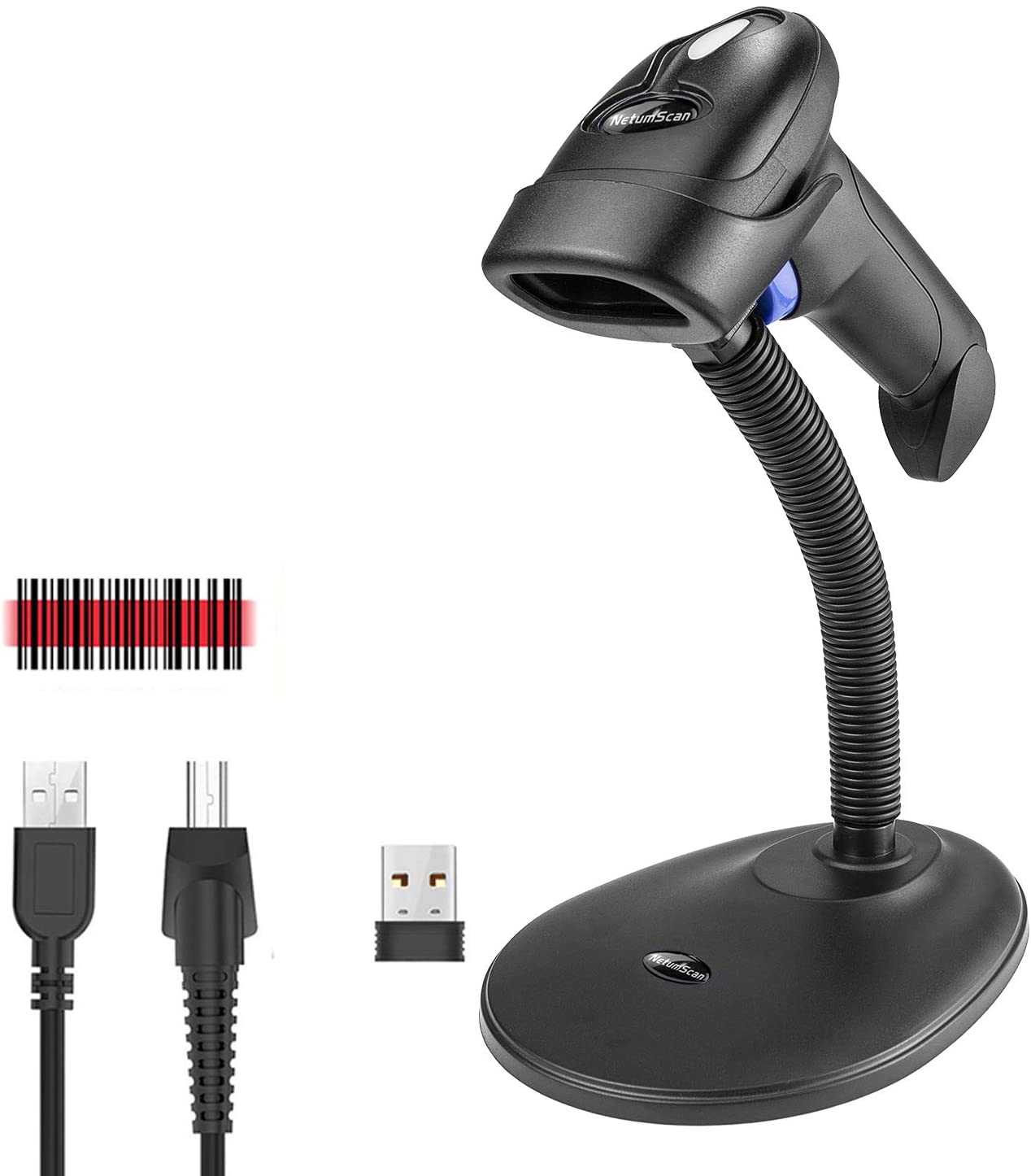 Topdon Scanner Library Scanner NETUM 2D Barcode Scanner With Stand USB ...